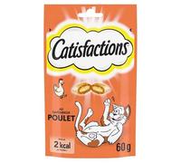 CATISFACTIONS - Friandises Au Poulet pour Chats Et Chatons 60G - Lot De 4 - Vendu par Lot
