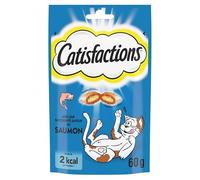 CATISFACTIONS - Friandises Au Saumon pour Chats Et Chatons 60G - Le Lot De 4
