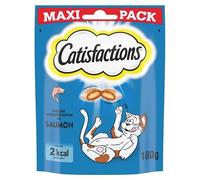 CATISFACTIONS - Friandises pour Chat Maxi Pack Au Saumon 180G - Lot De 3 - Offre Special