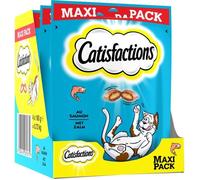 CATISFACTIONS MAXI Friandises au saumon - Pour chat et chaton - 180 g (x4)
