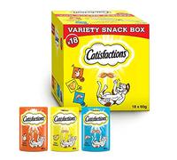 Catisfactions, Prix pour Chats, Multipack de Trois Saveurs Poulet, Bœuf et Fromage (3 x 6 x 60 grammes)
