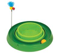 CAT IT Cuircuit 3 en 1 avec balle et jardinière d'herbe à chats- Ø 36 cm - Vert - Pour chat