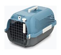 Cage de transport pour chat - CATIT - Moyen - Hauteur max chat 27 cm - Bleu-gris
