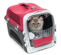 CAT IT Cage de transport Cabrio - Rouge cerise - Pour chat