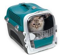 CAT IT Cage de transport Cabrio - Bleu turquoise - Pour chat