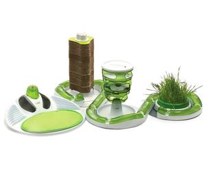 CATIT Circuit de Jeu pour Chats Vert et Blanc