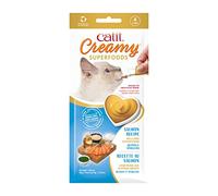 Catit Creamy Superfood Pâte à lécher pour Chats avec Saumon et superaliments Quinoa et spiruline