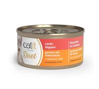 Catit Cuisine Duet, bouchées de Saumon garnies de Poitrine de Poulet dans Une délicieuse Sauce, 75 g