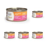 Catit Cuisine Duet - Bouches de Viande de Poulet garnies de crevettes dans Une délicieuse Sauce - 75 g (Lot de 5)
