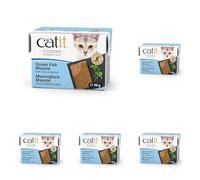 Catit Cuisine Pâtée pour Chats, Mousse au Poisson de Mer, Thon et Saumon, Aliment Complet, 90 g, sans Céréales, Haute Teneur en Poisson (Lot de 5)