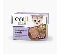 Catit Cuisine Nourriture Humide À La Dinde Et Au Pâté De Jambon Pour