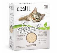 Catit Go Natural Lot de 2 Sacs de litière agglomérante pour Chat en cosses de Pois Naturel 2 x 2,8 kg (5,6 kg)
