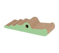 Catit Grattoir En Carton Zoo Crocodile Pour Chats 44x18,5cm Avec Herbe À Chat