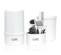 Catit Trousse de toilettage pour chat à poils courts – Blanc