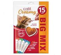 Catit Lot de 15 friandises crémeuses à lécher