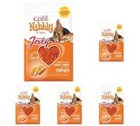 Catit Nibbly Jerky Bandes de Poulet à mâcher pour Chat 30 g (Lot de 5)