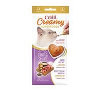 Catit Pâte à lécher Creamy Superfood pour Chats avec Agneau et superaliments, Quinoa et chia