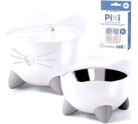 Catit PIXI Mangeoire surélevée - Mangeoire pour chats à moustache et à eau