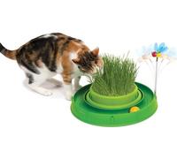 CATIT Play-n-Scratch avec jardin d'herbe - Vert