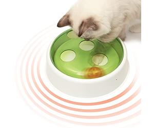 Catit Senses 2.0 Balle dôme Jouet interactif pour Chat Blanc/Vert