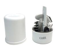 CAT IT Trousse de toilettage a poil court - Blanc - Pour chat