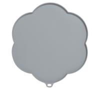 Catit Tapis en Silicone Fleur Gris, Antidérapant pour Aliments & Wassernäpfe