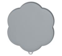 Catit Tapis en Silicone Fleur Gris, Antidérapant pour Aliments & Wassernäpfe