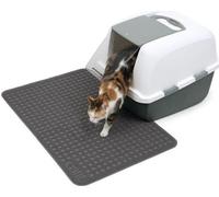 CAT IT Tapis pour bac a litiere - Grand format - 90 x 60 cm 35,5 x 23,5 po - Pour chat Gris