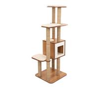 Catit Vesper High Base Tour de jeux avec 5 niveaux Beige Beige One Size