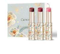 CATKIN Baume a Levre Teinté, Gloss Repulpant Levres, Glossy Lip Balm, Naturel, Hydratant, pour É Claircir Les Rides Des Lèvres, Soin Des Lèvres et Reparateur, 3.4g, 3pcs Gift Box (04+05+06)