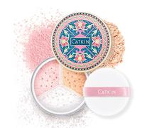 CATKIN Loose Setting Powder, Poudre Libre, Poudre Matifiante, Absorption de l'Excès de Sébum, Anti-Pores, Correcteur de Couleur, Ultra légère & Universelle, Translucide，4g*3