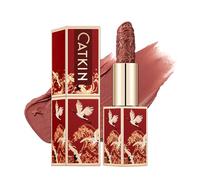 CATKIN Rouge à lèvres Semi-mat, Rouge a Levre Mat Longue Tenue, Hydratant Couleur à fort Impact Infusé de Vitamine E et d’huile d’avocat lisse Texture Douce