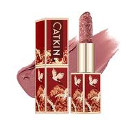 CATKIN Rouge à lèvres Semi-mat, Rouge a Levre Mat Longue Tenue, Hydratant Couleur à fort Impact Infusé de Vitamine E et d’huile d’avocat lisse Texture Douce