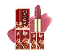 CATKIN Rouge à lèvres Semi-mat, Rouge a Levre Mat Longue Tenue, Hydratant Couleur à fort Impact Infusé de Vitamine E et d’huile d’avocat lisse Texture Douce