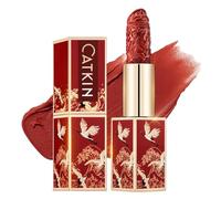 CATKIN Rouge à lèvres Semi-mat, Rouge a Levre Mat Longue Tenue, Hydratant Couleur à fort Impact Infusé de Vitamine E et d’huile d’avocat lisse Texture Douce