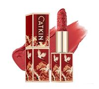 CATKIN Rouge à lèvres Semi-mat, Rouge a Levre Mat Longue Tenue, Hydratant Couleur à fort Impact Infusé de Vitamine E et d’huile d’avocat lisse Texture Douce