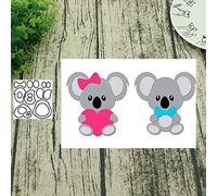 Catkoo Matrice de découpe Koala en métal pour scrapbooking, cartes, loisirs créatifs, bonne dureté, doux au toucher, pour rendre votre vie pleine de souvenirs.