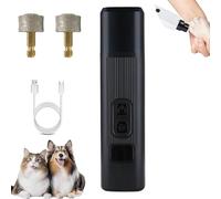 Catlabo Cat Nail, Catlabo Safe Cut Cat Nail Trimmer, Two Adjustable with 360° Grinding Settings, Low-Vibration Ultra-Quiet Under 40dB, Easy to Clean, Suitable for Cats and Dogs (Black)