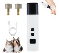 Catlabo Cat Nail, Catlabo Safe Cut Cat Nail Trimmer, Two Adjustable with 360° Grinding Settings, Low-Vibration Ultra-Quiet Under 40dB, Easy to Clean, Suitable for Cats and Dogs (White)