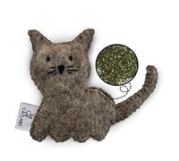 CATLABS Jouet pour chat de qualité supérieure avec rembourrage bio - Coussin de jeu en feutre (chat Holly bio herbe)