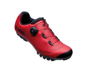 CATLIKE 7200400023 - Chaussures de vélo VTT Whisper X1 pour Hommes et Femmes Taille 40 avec Semelle Composite, très rigides et légères renforcées avec des Inserts en élastomère en Couleur Rouge