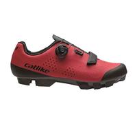 CATLIKE 7200600022 - Chaussures de Cyclisme Montagne MTB KOMPACTO X1 Taille 45 Performance Maximale, Ajustement Précis et Confort sur Chaque Parcours, Rouge