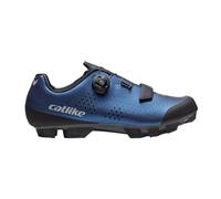 CATLIKE 7200600034 - Chaussures de Cyclisme Kompact'o X VTT Taille 45 Confort Maximal avec système à molette ATOP pour Hommes et Femmes, Fermeture à Bande Velcro Couleur Bleu