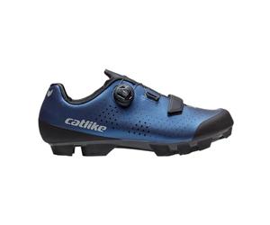 Catlike 7200600034 - Chaussures de Cyclisme Kompact'o X VTT Taille 45 Confort Maximal avec système à molette ATOP pour Hommes et Femmes, Fermeture à Bande Velcro Couleur Bleu