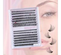 catlinez Kit d'extension de cils DIY (9-16 mm), cils 30D + cils en grappe 40D DIY, kit d'extension de cils 280 pièces, sans colle, sans pince à épiler