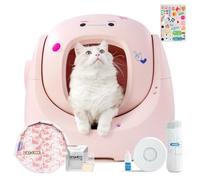 CATLINK Bac à litière autonettoyante pour chat - Volume XXL de 70 l - Protection améliorée contre les fuites latérales, protection 7 fois - Contrôle par application et détection multi-chats - Convient