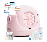 CATLINK Baymax Litiere Chat Autonettoyante Capacité 70L- Protection Anti-Fuites Latérales Améliorée, 7 Niveaux de Sécurités, Appli & Détection Multi-Chats - pour Foyers Multi-Chats
