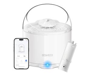 CATLINK Distributeur de nourriture intelligent pour animaux Pure 2 W02, capacité 2,6 L, suivi de santé, fonctionnement ultra-silencieux, pompe à eau sans fil