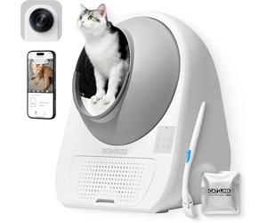 CATLINK Pro Ultra Litière Autonettoyante - Surveillance Santé par IA, Contrôle Odeurs 5Tech, Audio Bidirectionnel, 13L Bac à Déchets, Reconnaissance Multi-Chats, Multi-Users,WiFi (2.4G/5G)