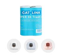 CATLINK Sacs de rechange pour bac autonettoyant Baymax | 40 pièces (1 paquet = 2 rouleaux) | Sacs résistants aux déchirures sur mesure et inodores